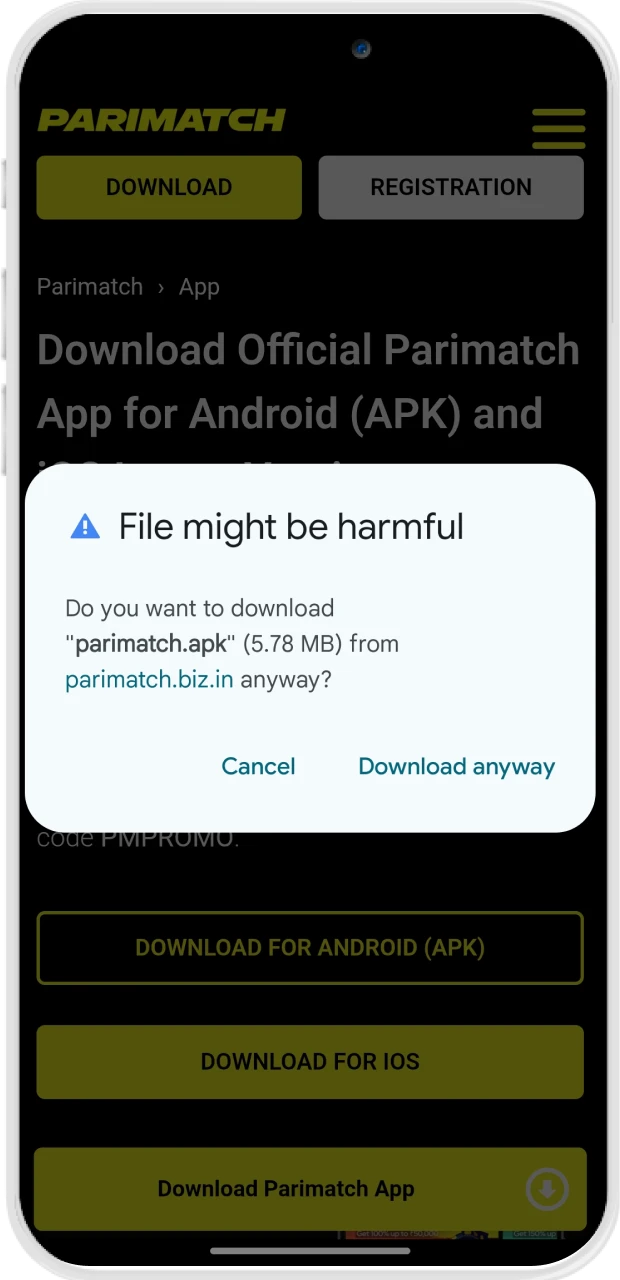 অ্যাপটি ডাউনলোড নিশ্চিত করুন এবং কিছুক্ষণ অপেক্ষা করুন।